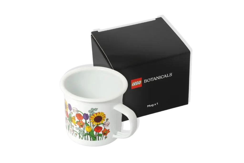 LEGO Botanicals Enamel Mug 5010326 with box floral design