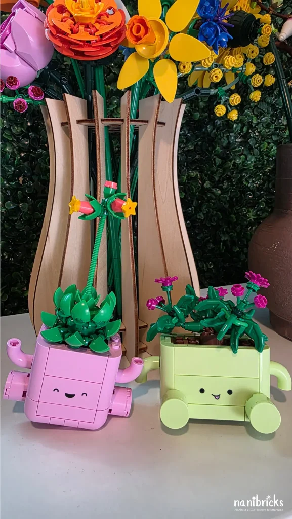 LEGO Botanicals Rocking Plants small accent display on shelf