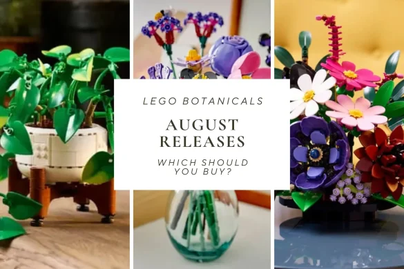 New LEGO Botanicals sets August 2026 releases featuring Hanging Golden Pothos, Olivia Rodrigo's Flower Bouquet, and Dark Flower Arrangement